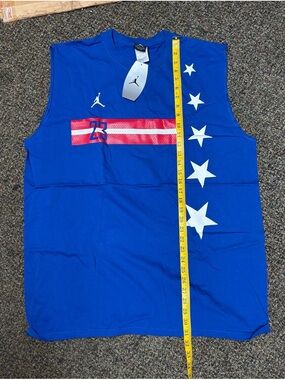 Y2K Vintage 2004 Air Jordan Royal Blue Sleeveless Basketball Tank Size XL